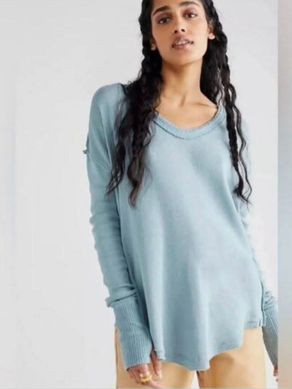 Free People Sz Xl Top Scoop Neck We The Free - Picture 1 of 4